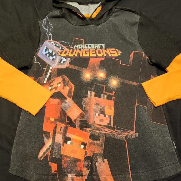 Minecraft Dungeons Hooded Long Sleeve - Picture 1 of 1